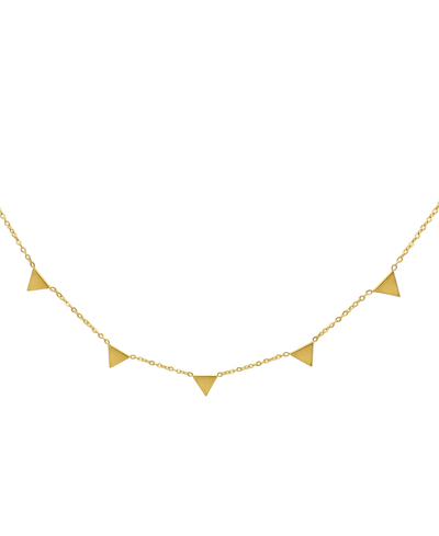Shop Adornia Triangle Edge Necklace Necklace In Yellow