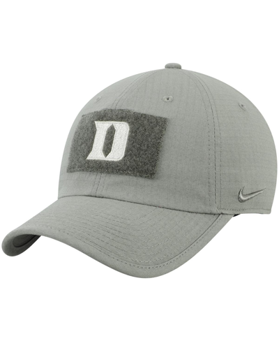 Shop Nike Men's  Green Duke Blue Devils Tactical Heritage 86 Team Performance Adjustable Hat