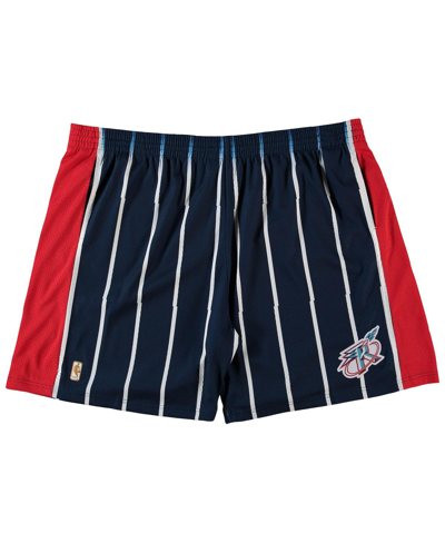 Mitchell & Ness Men's Mitchell Ness Navy Houston Rockets Big Tall Hardwood Classics Team Swingman Shorts In Navy