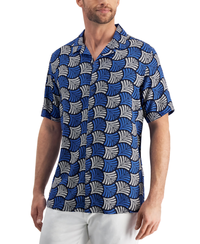 Club Room Mens Perola Fern-Print Shirt Multi Size XL メンズ-