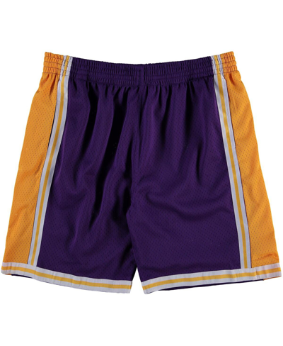 Shop Mitchell & Ness Men's Mitchell Ness Purple Los Angeles Lakers Big Tall Hardwood Classics Swingman Shorts