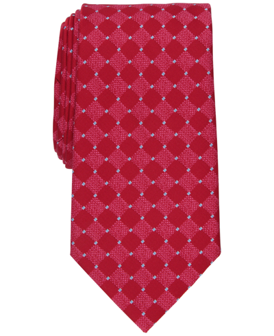 Shop Perry Ellis Men's Lebenzon Mini-dot Tie In Red