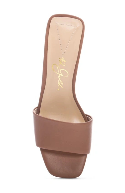 42 Gold Lilith Slide Sandal In Tan