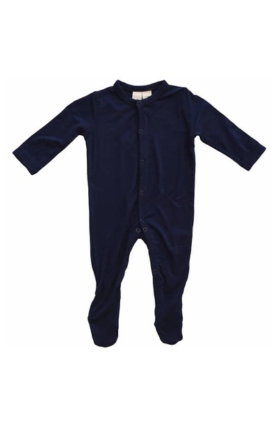 Shop Kyte Baby Snap-up Footie In Navy