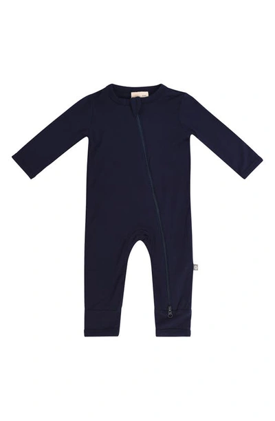 Kyte Baby Zip-up Romper In Navy