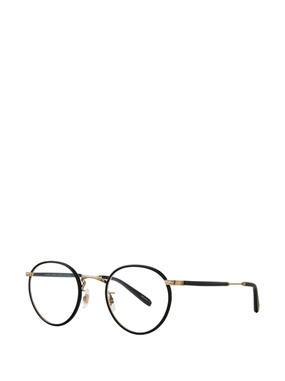 Shop Garrett Leight Eyeglasses In Black-gold-black
