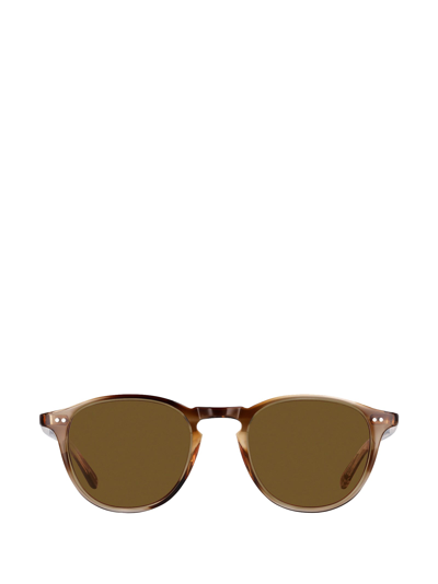 Shop Garrett Leight Sunglasses In Khaki Tortoise