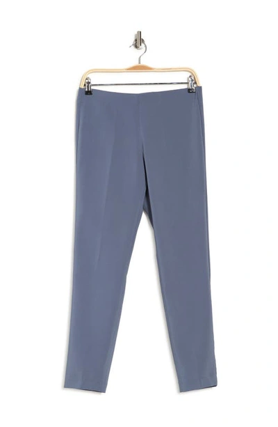 Shop Adrianna Papell Pull-on Straight Leg Pants In Dusty Blue
