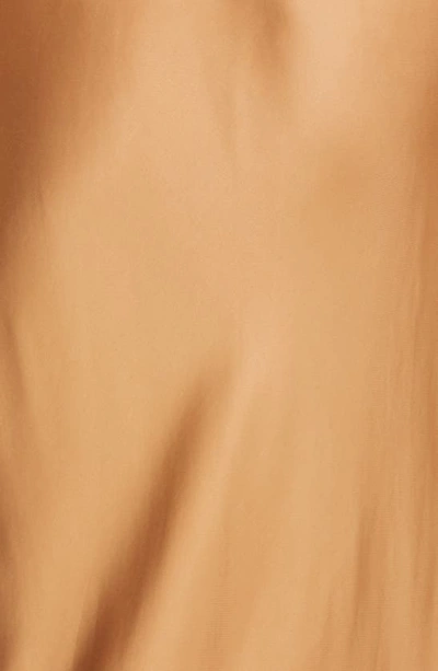 Shop Lagence L'agence Akiya Satin Tank Maxi Dress In Dark Camel