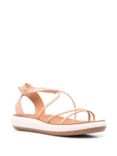 Shop Ancient Greek Sandals Anastasia Strappy Sandals In Nude