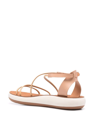 Shop Ancient Greek Sandals Anastasia Strappy Sandals In Nude