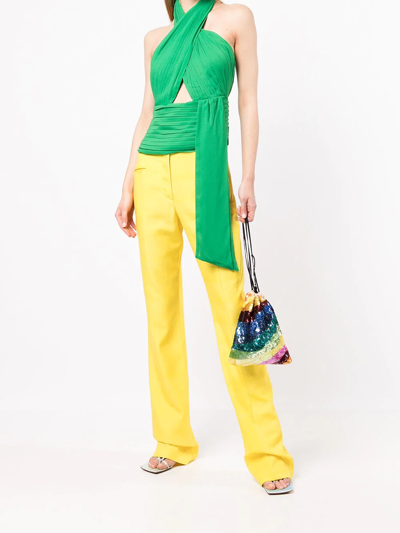 De La Vali Charlie Tailored Trousers In Gelb