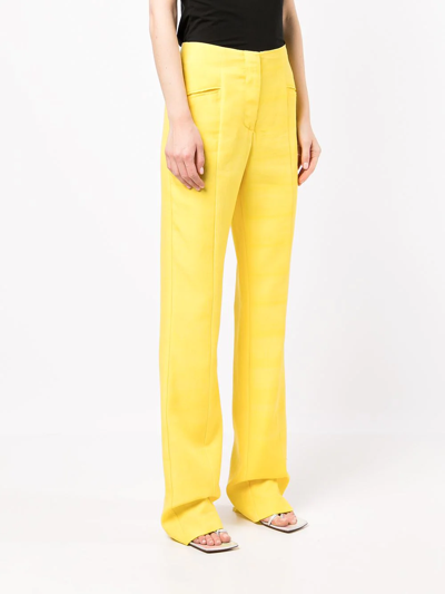 De La Vali Charlie Tailored Trousers In Gelb