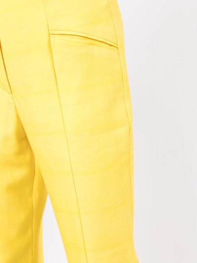 De La Vali Charlie Tailored Trousers In Gelb