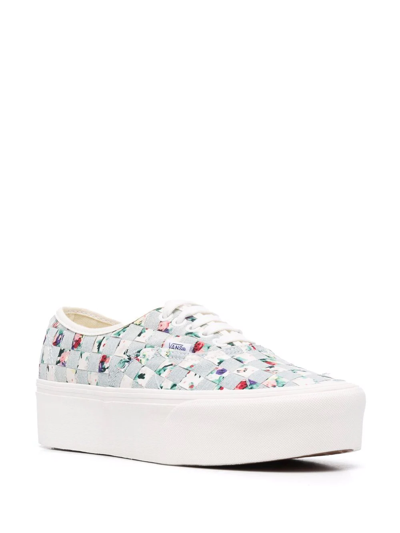 Vans Authentic Stackform Platform Sneakers In Blau