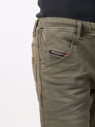 Diesel Slim-cut Drawstring Shorts In Green