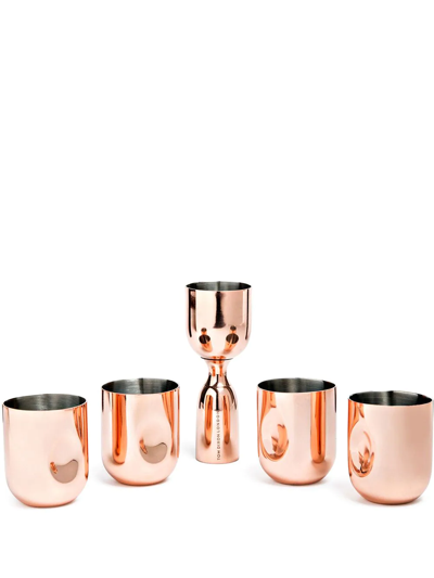 Shop Tom Dixon Plum Shot Gift Set In Gold