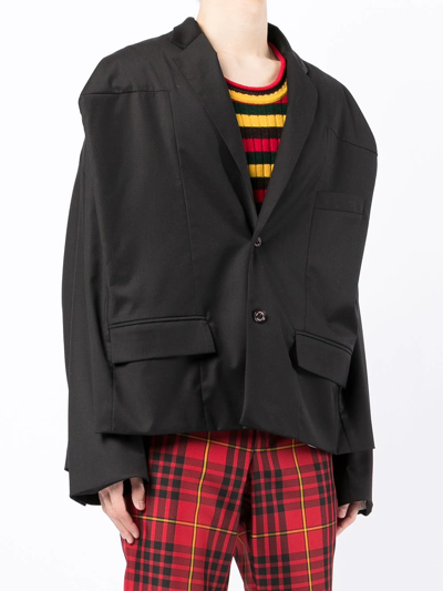 Natasha Zinko Cropped Box Jacket In Black