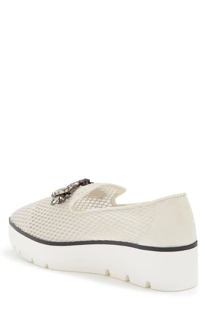 Karl Lagerfeld Bri Platform Loafer In Ecru