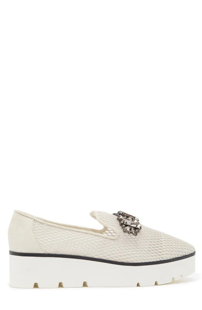 Karl Lagerfeld Bri Platform Loafer In Ecru