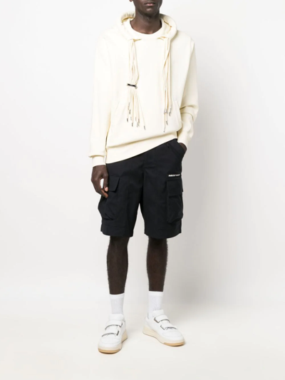 Shop Ambush Wksp Belted Cargo Shorts In Black