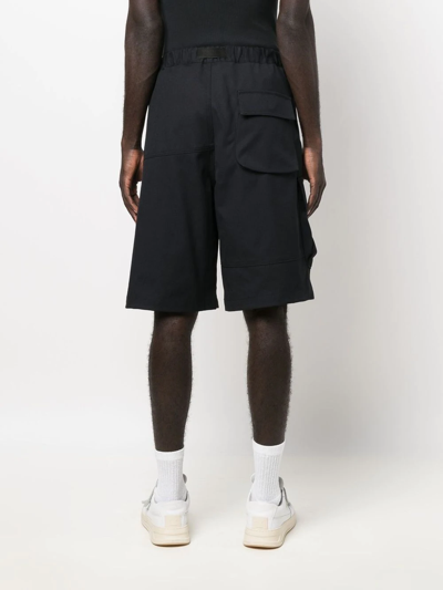 Shop Ambush Wksp Belted Cargo Shorts In Black