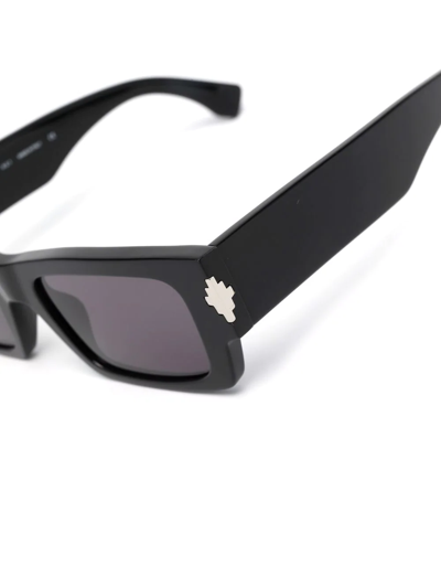 Shop Marcelo Burlon County Of Milan Alerce Rectangle-frame Sunglasses In Black