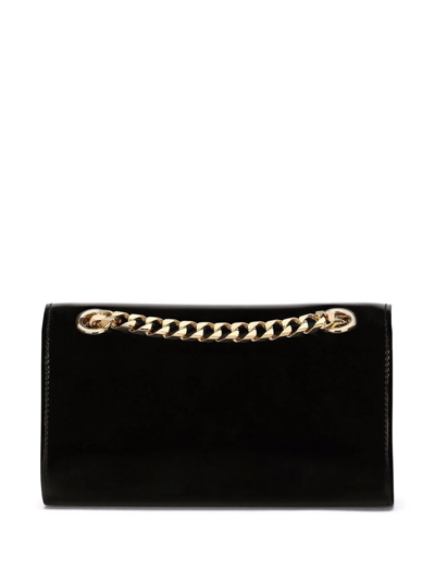 Shop Dolce & Gabbana 3.5 Patent Leather Phone Bag In Black