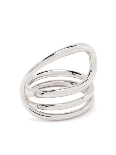 Shop Charlotte Chesnais Petit Round Trip Ring In Silver