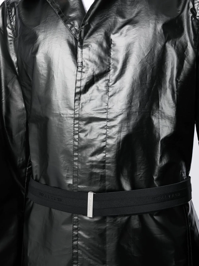 Shop Alyx Lightweight Belted Raincoat In Black
