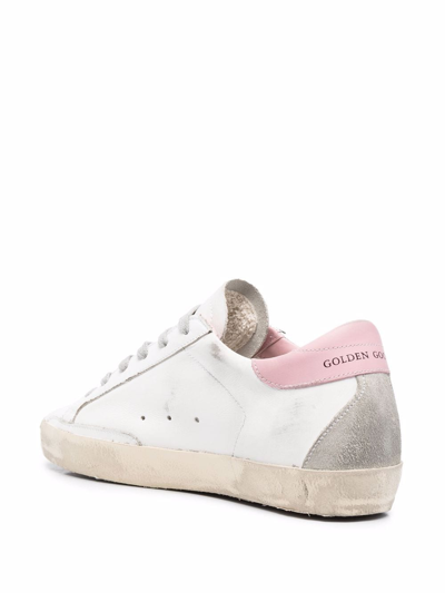 Golden Goose Superstar Leather Upper And Heel Suede Star And Spur Cream Sole Sneakers In Multi