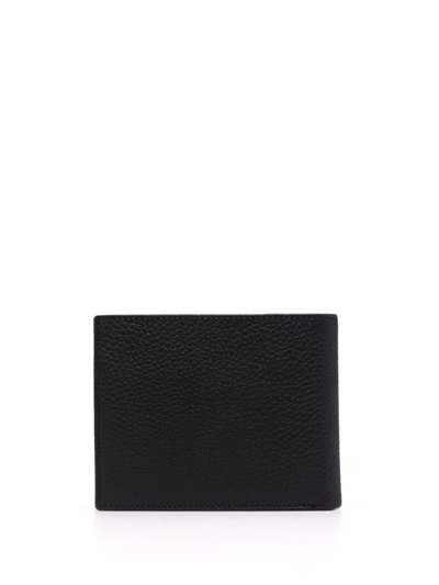 Shop Karl Lagerfeld Bifold Leather Wallet In Black