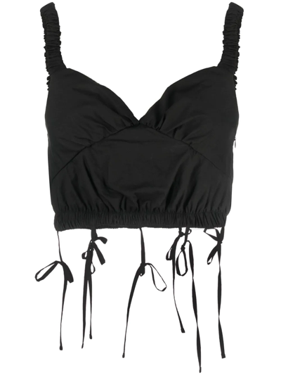 Shop Act N°1 Cropped Vest Top In Black