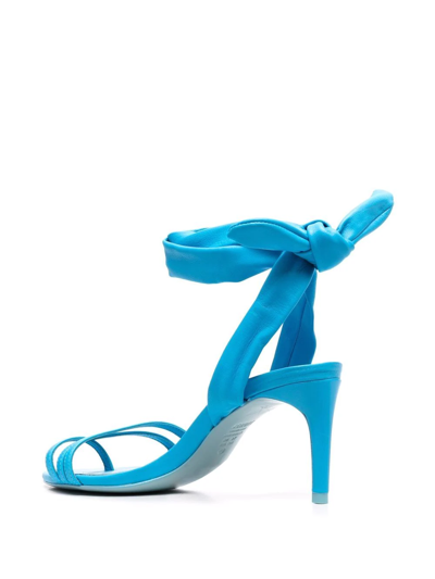 Shop Schutz Open-toe Heeled Sandals In Blue