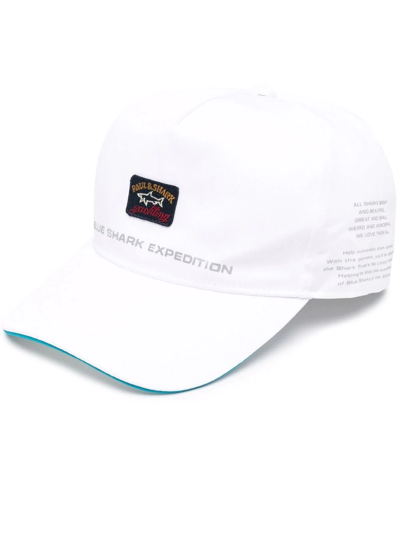 Shop Paul & Shark Logo-patch Baseball Cap In White