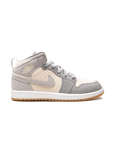 Jordan Air  1 Mid Se Sneakers In Grey