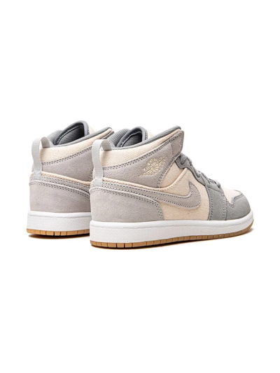 Jordan Air  1 Mid Se Sneakers In Grey