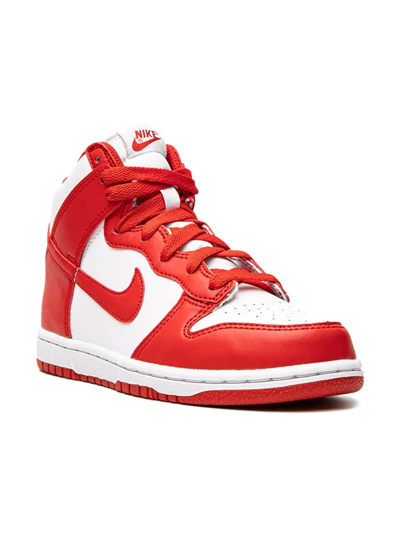 Shop Nike Dunk High "university Red" Sneakers
