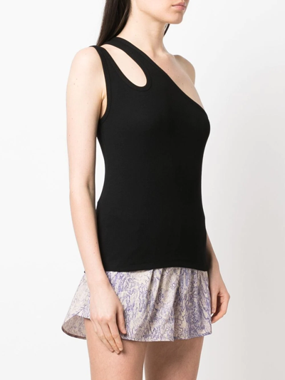 Remain Birger Christensen Tonya Cotton Blend Jersey Tank Top In Black
