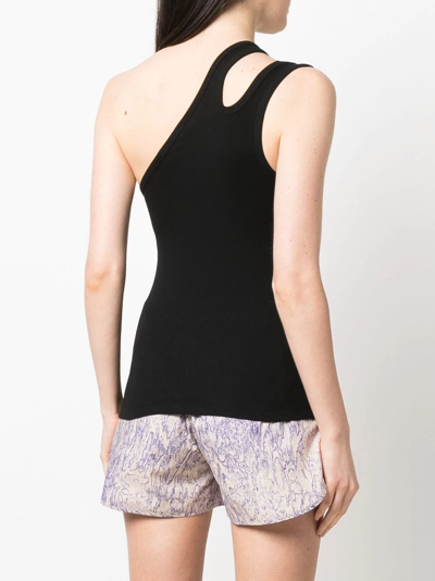 Remain Birger Christensen Tonya Cotton Blend Jersey Tank Top In Black