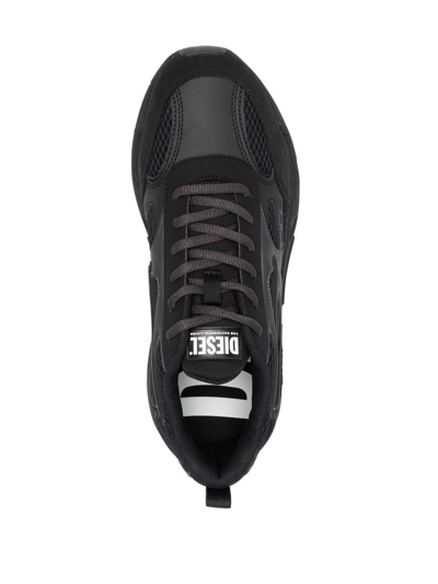 Shop Diesel S-serendipity Sport Panelled Sneakers In Black