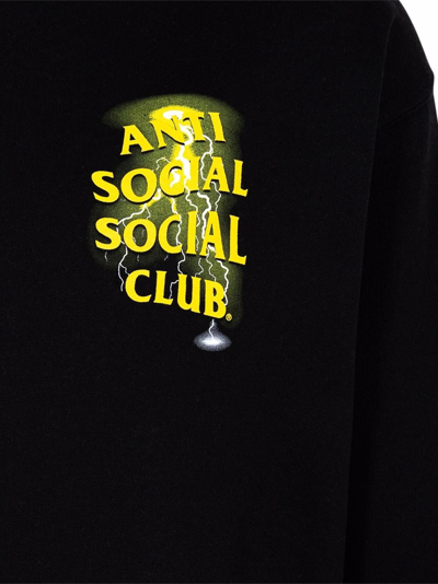 Shop Anti Social Social Club Twista Long-sleeve Hoodie In Black