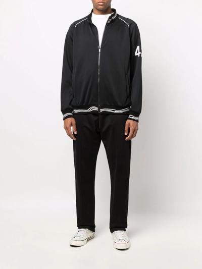 424 Zip-up Bomber Jacket In Black
