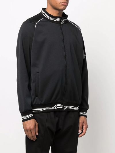 424 Zip-up Bomber Jacket In Black