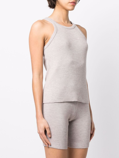 Magda Butrym Slim-fit Knit Tank Top In Neutrals