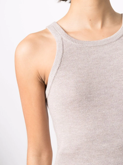 Magda Butrym Slim-fit Knit Tank Top In Neutrals