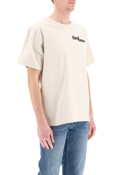 Shop Sunflower Logo T-shirt In Beige