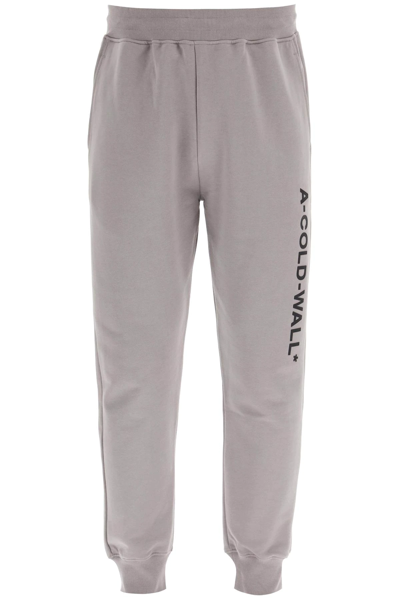 Shop A-cold-wall* Essential Logo Sweatpants In Grey