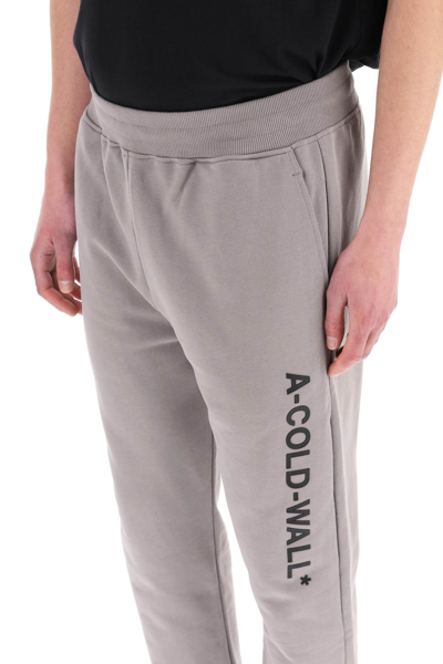 Shop A-cold-wall* Essential Logo Sweatpants In Grey