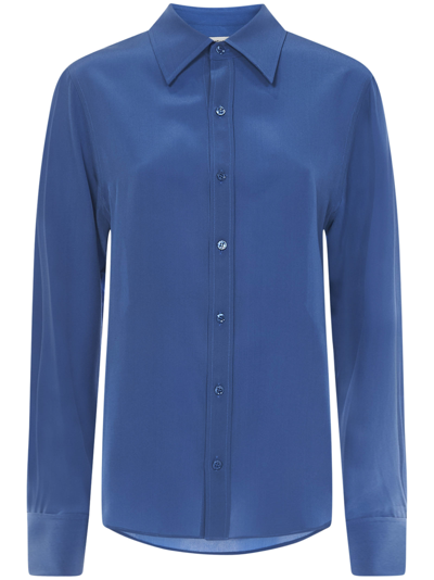Shop Saint Laurent Shirt In Blue